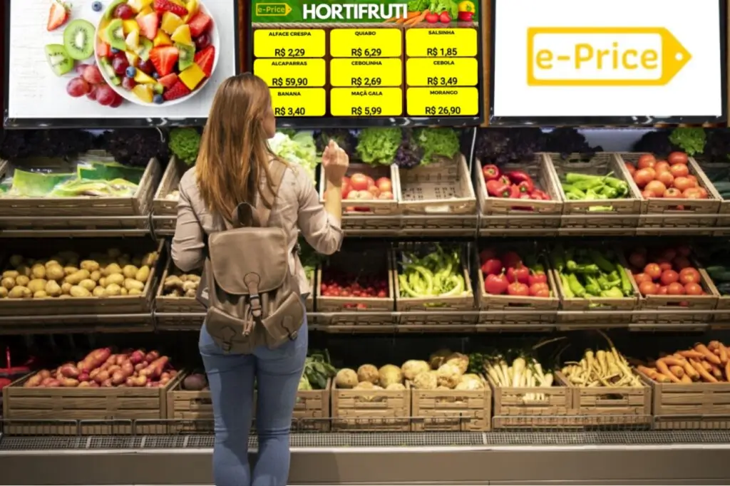Tabela de preços digital para açougues e supermercados com atualização 100% automática.